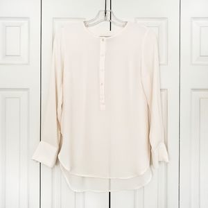 LOFT | Collarless Henley Tunic